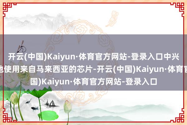 开云(中国)Kaiyun·体育官方网站-登录入口中兴通信95%的5G斥地使用来自马来西亚的芯片-开云(中国)Kaiyun·体育官方网站-登录入口