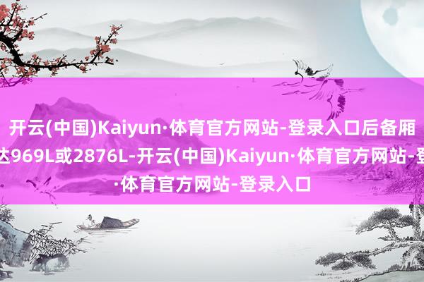 开云(中国)Kaiyun·体育官方网站-登录入口后备厢容积可达969L或2876L-开云(中国)Kaiyun·体育官方网站-登录入口