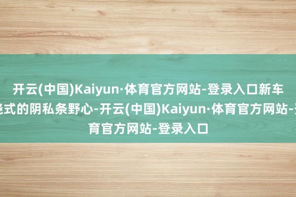开云(中国)Kaiyun·体育官方网站-登录入口新车接纳环绕式的阴私条野心-开云(中国)Kaiyun·体育官方网站-登录入口