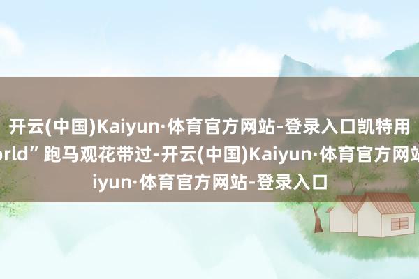 开云(中国)Kaiyun·体育官方网站-登录入口凯特用“busy world”跑马观花带过-开云(中国)Kaiyun·体育官方网站-登录入口