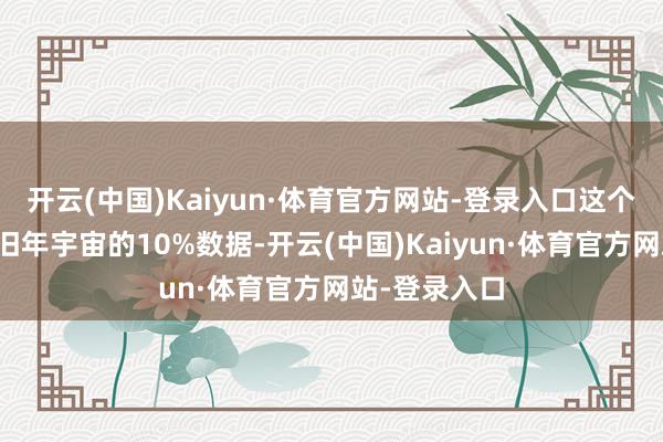开云(中国)Kaiyun·体育官方网站-登录入口这个数据最初了旧年宇宙的10%数据-开云(中国)Kaiyun·体育官方网站-登录入口