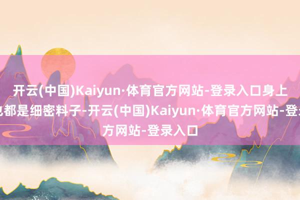 开云(中国)Kaiyun·体育官方网站-登录入口身上穿的也都是细密料子-开云(中国)Kaiyun·体育官方网站-登录入口