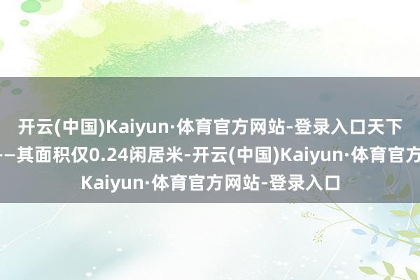 开云(中国)Kaiyun·体育官方网站-登录入口天下上最小的公园——其面积仅0.24闲居米-开云(中国)Kaiyun·体育官方网站-登录入口