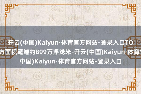开云(中国)Kaiyun·体育官方网站-登录入口TOP50企业联络有关方面积缱绻约899万浮浅米-开云(中国)Kaiyun·体育官方网站-登录入口