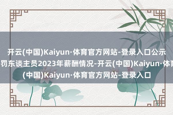 开云(中国)Kaiyun·体育官方网站-登录入口公示了上海农商行高档科罚东谈主员2023年薪酬情况-开云(中国)Kaiyun·体育官方网站-登录入口
