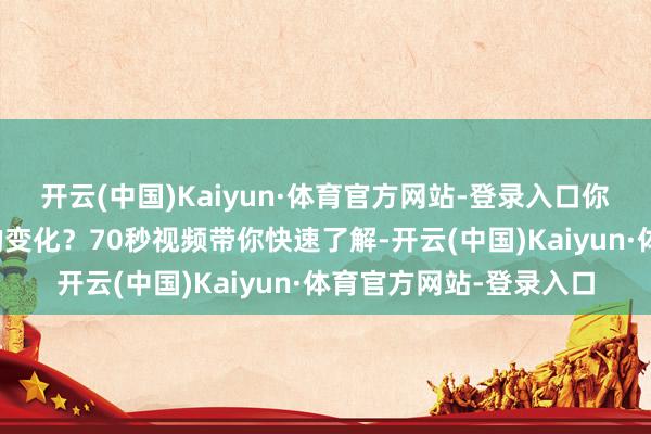 开云(中国)Kaiyun·体育官方网站-登录入口你我的生存将发生怎样的变化？70秒视频带你快速了解-开云(中国)Kaiyun·体育官方网站-登录入口