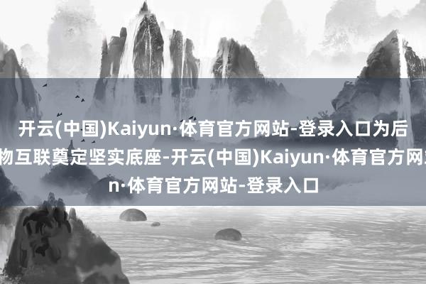 开云(中国)Kaiyun·体育官方网站-登录入口为后续全场景万物互联奠定坚实底座-开云(中国)Kaiyun·体育官方网站-登录入口